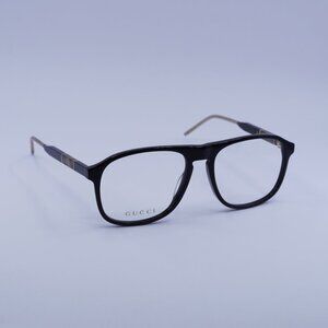 Gucci GG0844O 001 Eyeglasses Black 55mm Aviator Frame